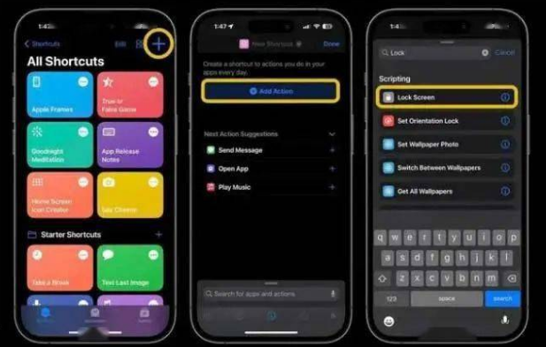 满洲里苹果14锁屏维修店分享iPhone14升级iOS16.4后如何创建锁屏快捷方式 