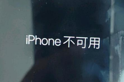 满洲里苹果服务网点分享锁屏界面显示“iPhone 不可用”如何解决 